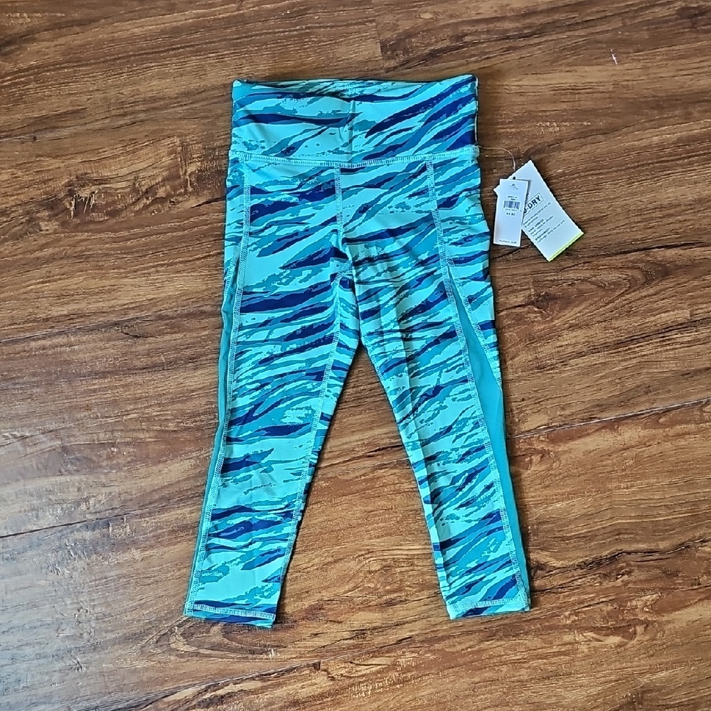 NWT Old Navy Mid-Rise Go-Dry 7/8 Length Performance Leggings For Girls Size XS 5